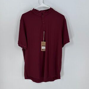Men's Burgundy Polo Shirt